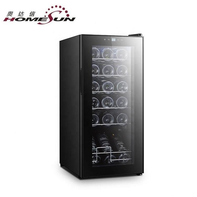 OEM Automatic Control Panel Lock 18 Bottles Compressor Portable Wine Cooler Fridge, Wine Refrigerator Furniture