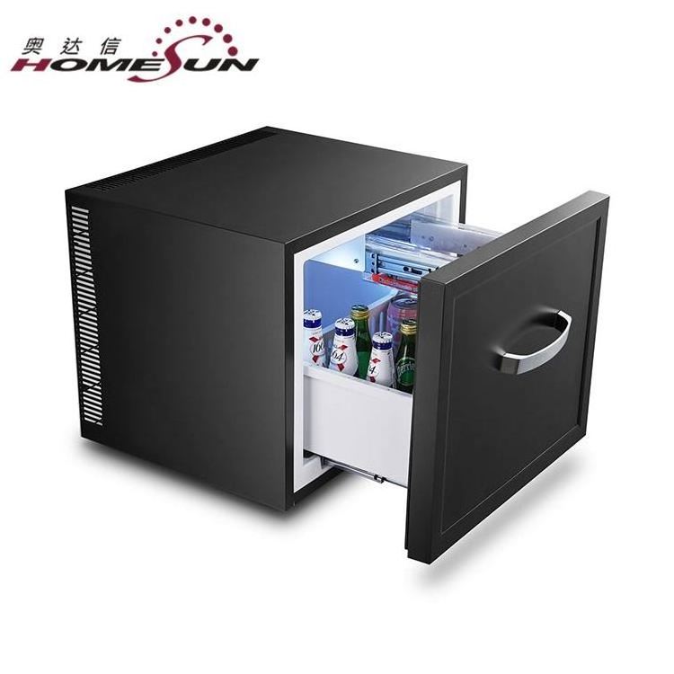 BCH-28B Guest Room No Noise Hotel Mini Fridge 28L With Lock, Hotel Mini Bar/Mini Drink Cooler