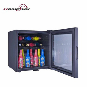 50 liter glass door mini bar compact refrigerator with lock