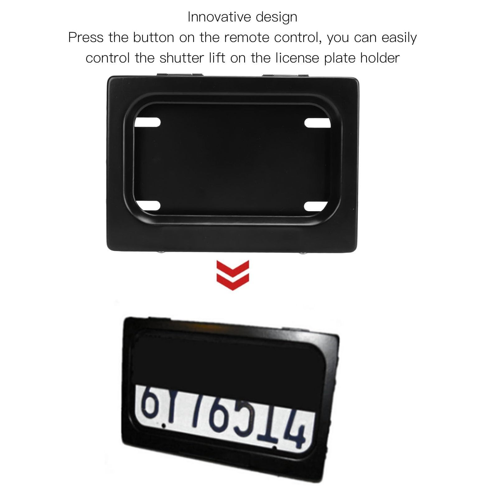 reversible moto License plate frame US shutter cover license plate frame electric motorcycle license plate flipper electric