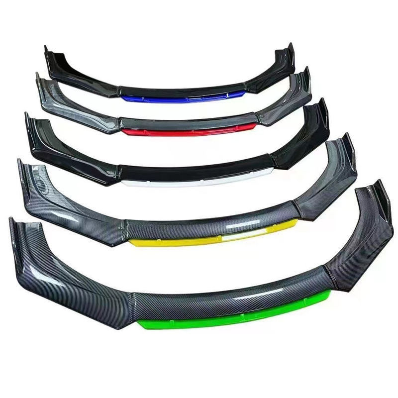 Car Parts carbon fiber  Front Bumper Lip Splitter Body Kit Fit For Honda  Nissan   Chevrolet Ford Protection Splitter Spoiler