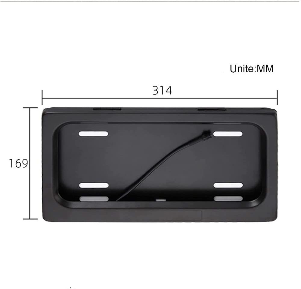 Electric Remote Control License Plate Frame with Hidden Blind - US Car Accessory