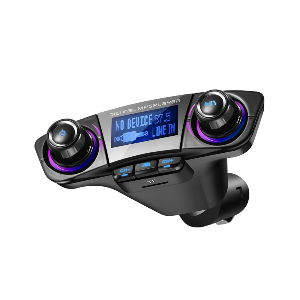 Car Kit Stereo Receiver Dual Usb  Fm Auto Modulator Mp3 Player Fm Transmitter Modulator