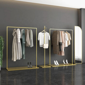 Custom Oem Clothes Display Racks Indoor Gold Underwear T Shirt Tie Display Rack For Hats