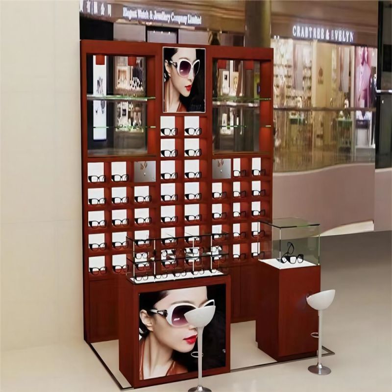 Interior Glasses Counter Sunglasses Display Rack For Glasses Store Retail Display