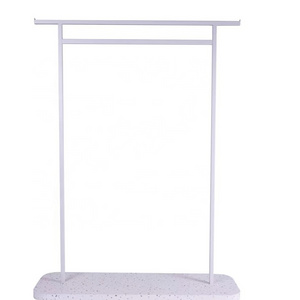 Custom Boutique Clothing Spiral Display White Racks Metal Clothes Floor Stand Display Rack