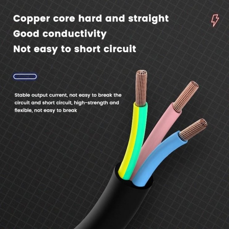 60227 EC53-EC52 Customization Parallel Two Core Sheath Wire With High Quality Black Cable Pvc