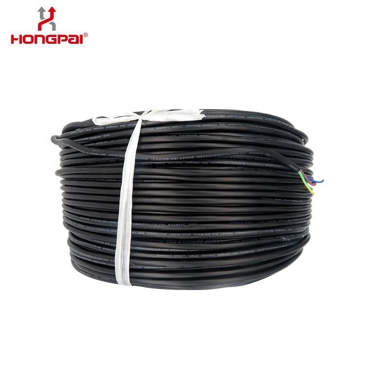 60227 EC53-EC52 Customization Parallel Two Core Sheath Wire With High Quality Black Cable Pvc