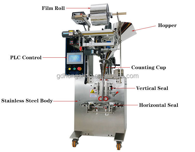 Multifunction Coffee Beans Dry Spice Weight Filling Machine Nuts Grain Or Powder Packing Machine