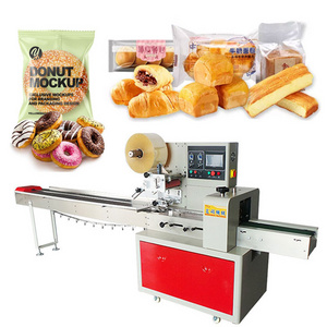 Pouch Sealing Sandwich Donut Plastic Bag Pillow Bread Packing Machine Automatic