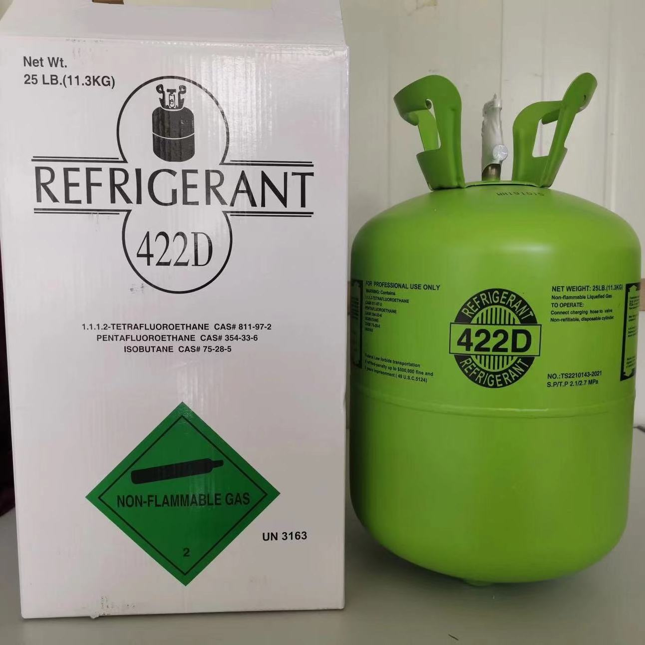 Premium manufacturers sell 30 pound bottles of cooling gas Low price refrigerant gas r422d