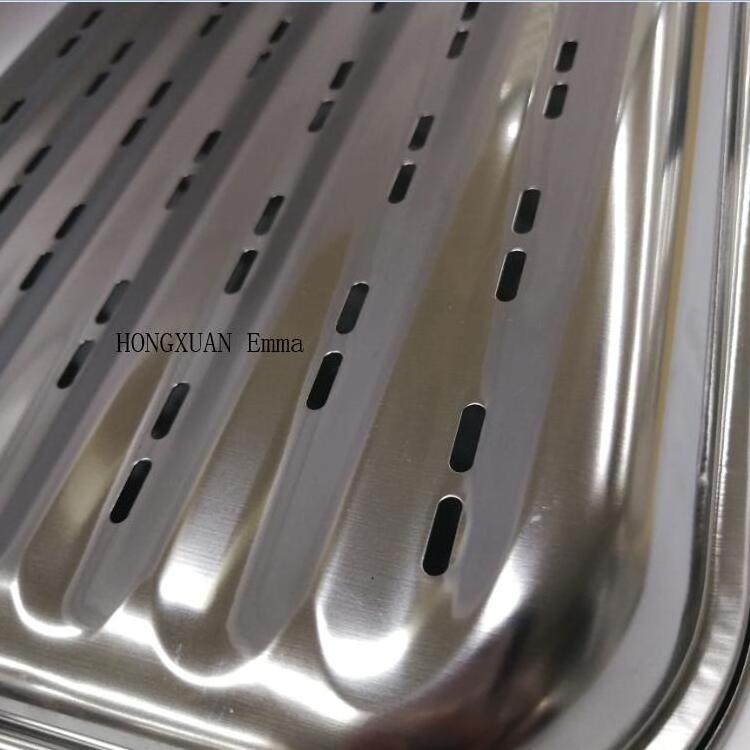 Barbecue Grilling Tray/Baking Pan/Stainless Steel BBQ Roasting Pan