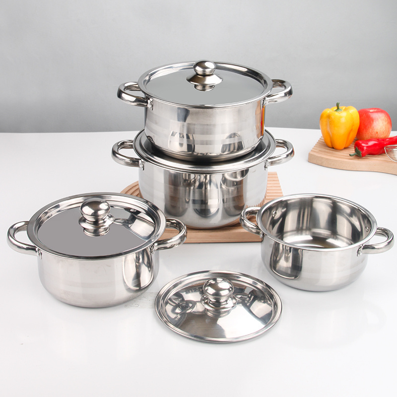 High Quality Korean Stainless Steel Cookware Cookingware Set Cooking Pot