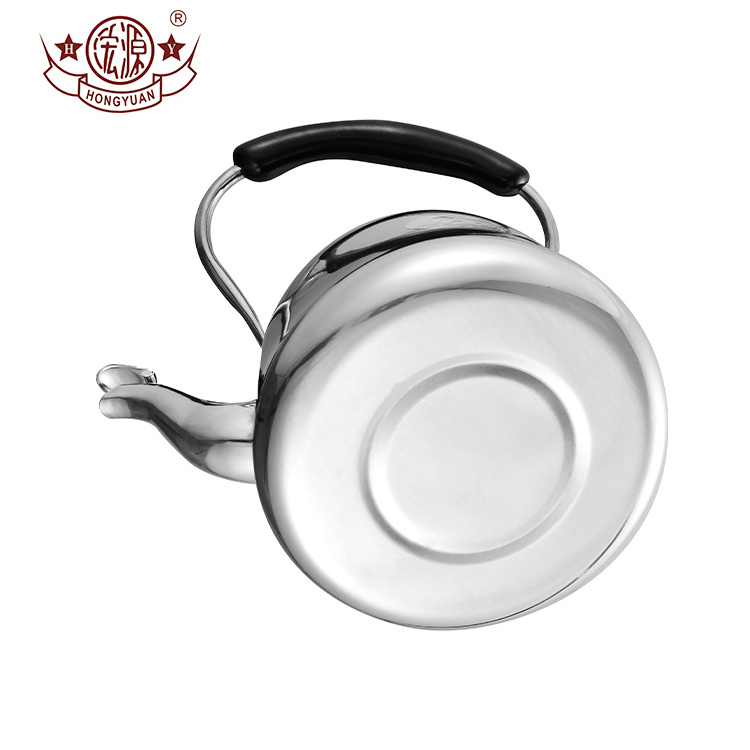 Camping travel non-electric boiling water stainless steel whistling kettle