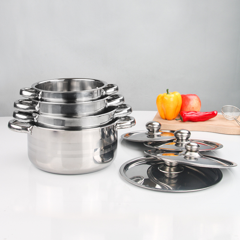 High Quality Korean Stainless Steel Cookware Cookingware Set Cooking Pot