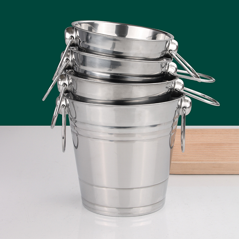 Hongyuan Customized Hot Sale Wine Cooler Ice Bucket Stainless Steel Champagne Bucket For Bar Restaurant