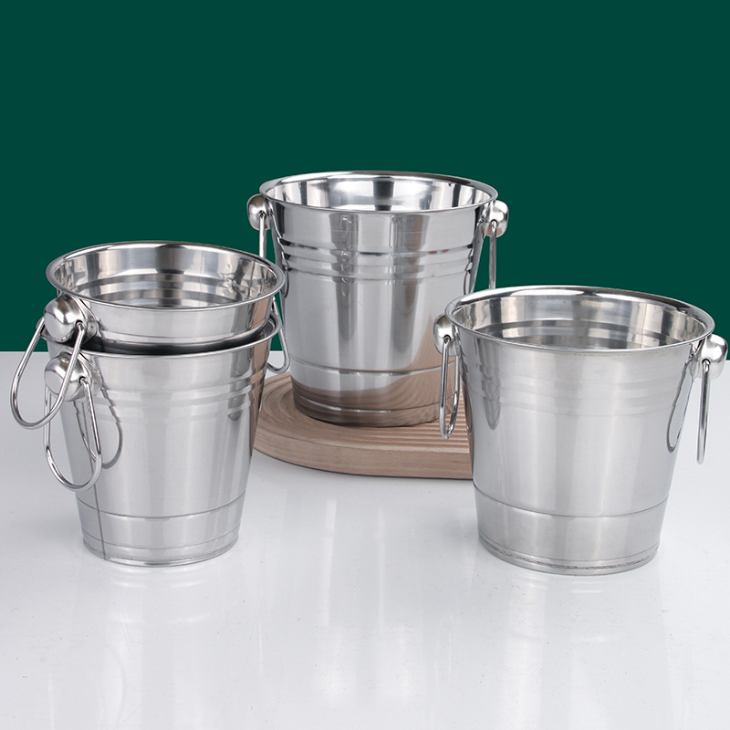 Hongyuan Customized Hot Sale Wine Cooler Ice Bucket Stainless Steel Champagne Bucket For Bar Restaurant