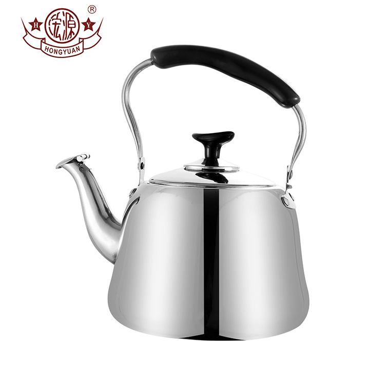 Camping travel non-electric boiling water stainless steel whistling kettle