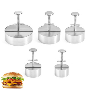 Feixiong Hot Selling 2023 Adjustable Burger Press Hamburger Press Patty Making Mold Beef Meat Tool Manual Hamburger Patty Maker