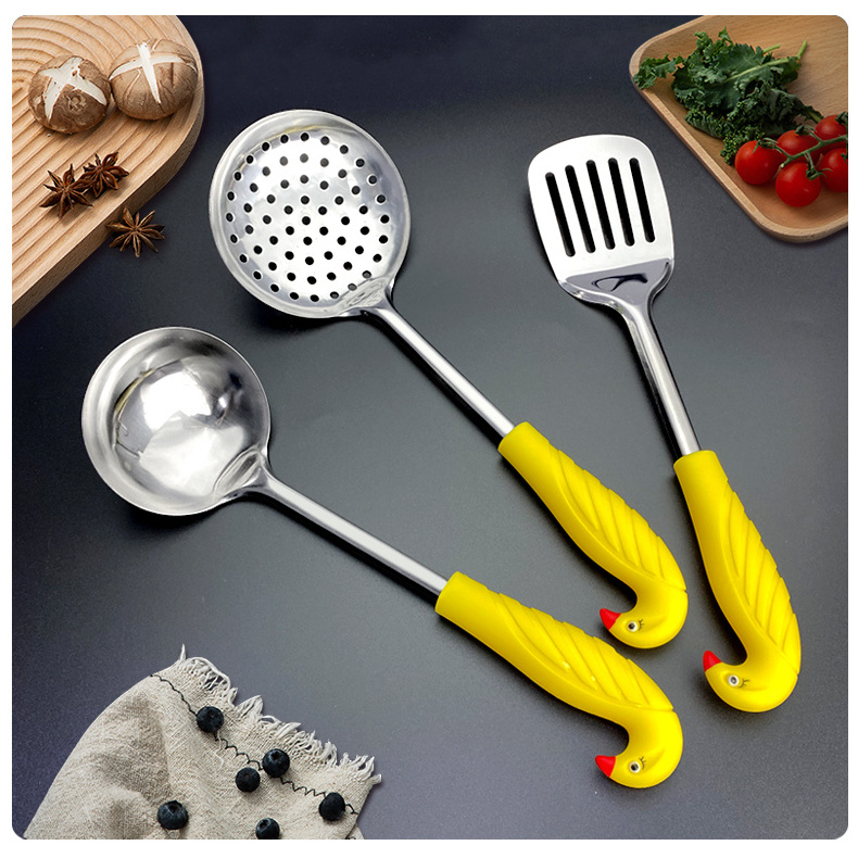 Faixiong Animal Series Stainless Steel Kitchen Utensils With Bird Handle Home And Kitchen Accessories Kitchen Tools Gadgets