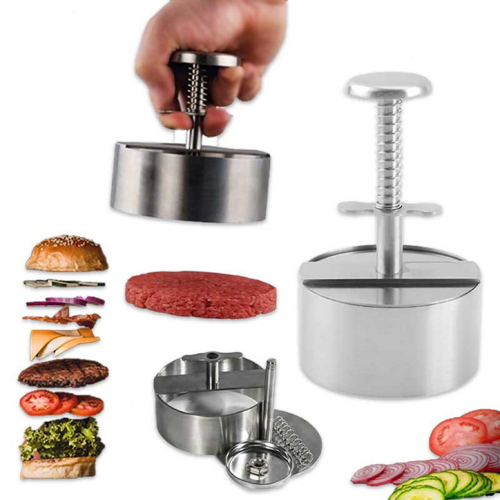 Feixiong Hot Selling 2023 Adjustable Burger Press Hamburger Press Patty Making Mold Beef Meat Tool Manual Hamburger Patty Maker