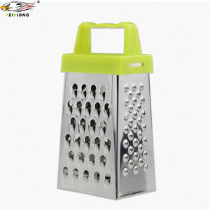 Good quality small kitchen cheese grater stainless steel 4 side fruit grater mini grater