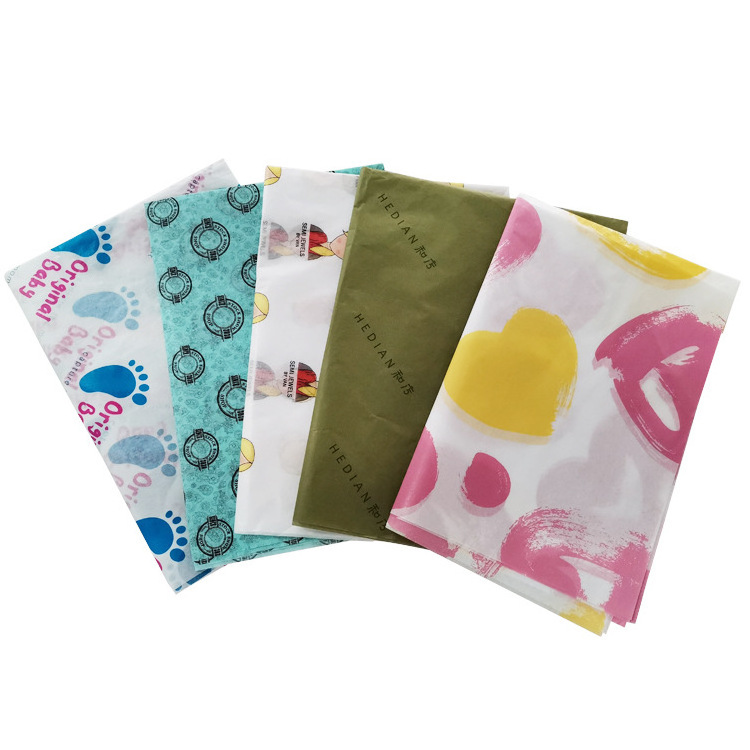 Wholesales Water Proof Clothing Shoe Paper Printing Logo Moisture Proof Frame Flower Wrapping Tissue Paper