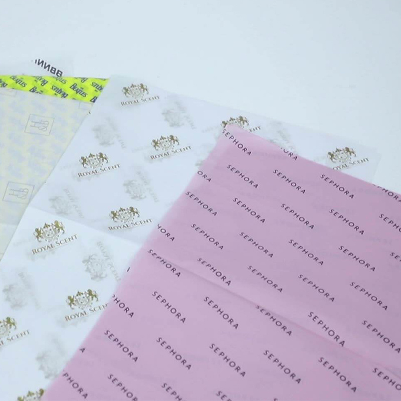 Customised Packaging Paper Tissue Wrapping Paper For Products Packaging Clothes Wrap Tissue Paper Logo Print