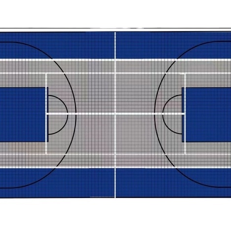 Sport Court Tiles Interlocking Pp Tiles Basketball Flooring Outdoor Plastic Waterproof Flooring