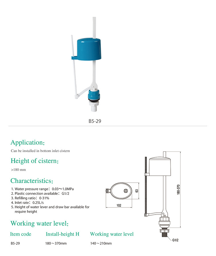 HTD Cistern Dual Flush Mechanism for Toilet Repair Flush Valve Replacement