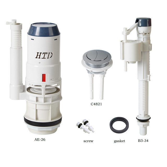 HTD Round plastic toilet push button as toilet replace kit