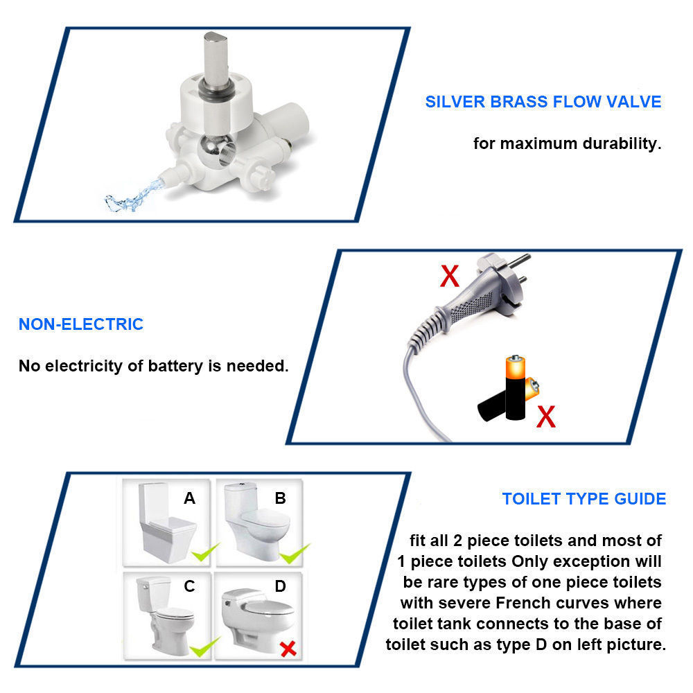 HTD-EB8501 best seller bidet attachment non electric plastic manual bidet with anto cleaning function