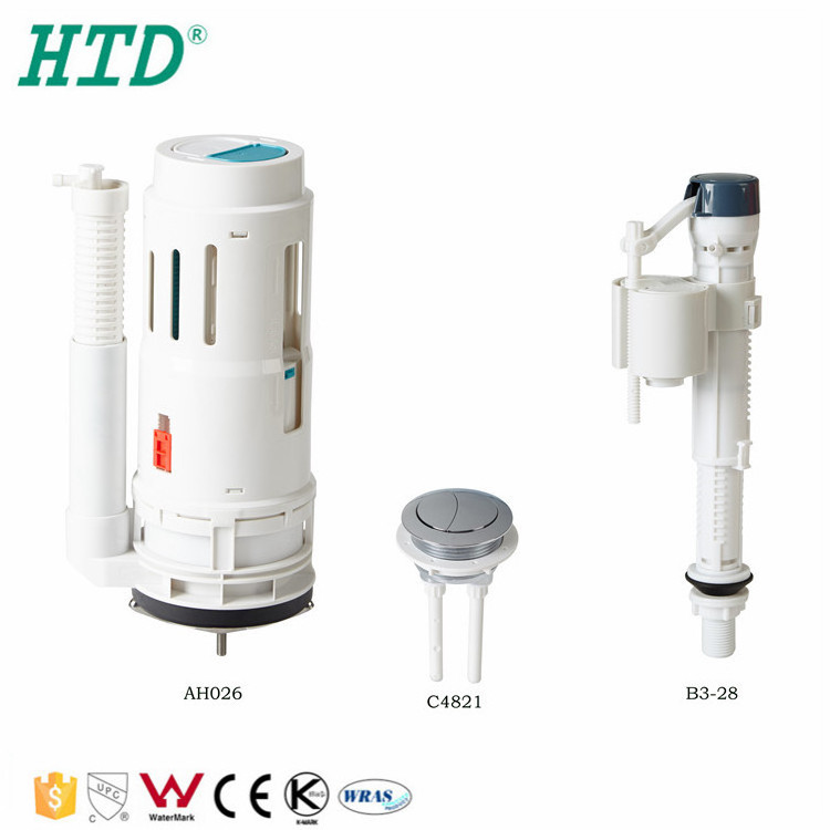 HTD toilet tank fittings,dual flush toilet repair kits