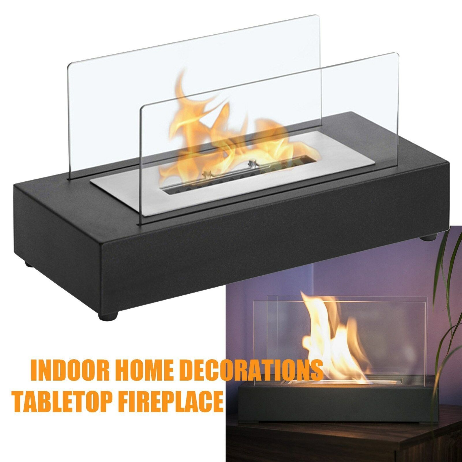 Outdoor High Quality Tischkamin Portable Ethanol Fireplace table top fireplace tabletop fire pit Alcohol Bioethanol Fireplace