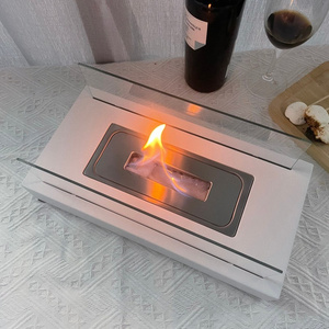 High Quality Alcohol Burner Indoor Portable Mini Fireplace Fire Pit Tabletop Alcohol Fireplace Square Outdoor Alcohol Fireplace