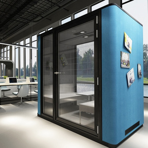 design public office pods soundproof phone booth sound acoustic quiet barrier big size recording studio sound proof booth