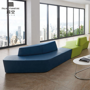 Office Lounge Sofa Design Reception Seating Leisure Sofa For Office And Hotel Waiting Room Lounge Curved Modular Sofa