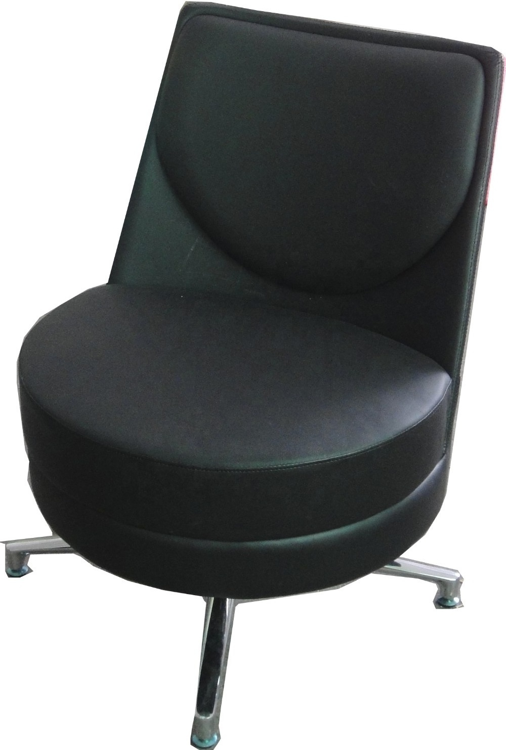 Most Fashionable And High Quality Comfortable Single Seater Office Chair With Solid Chromed Aluminum Alloy Base