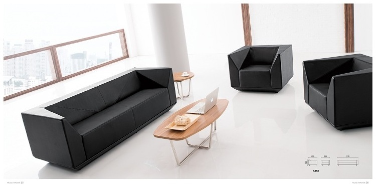 High Quality Modern Leather office Sofa Set For Reception Executive Vip Room Airport Public Area Waiting