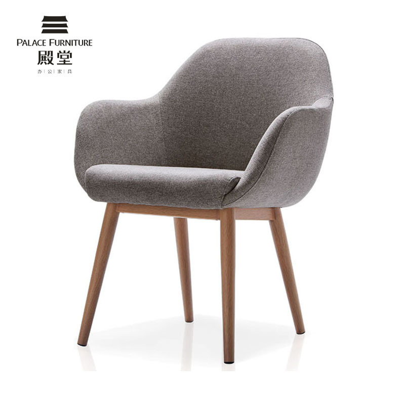 Restaurant Arm Chair With metal legs grey velvet dining chair with arm rest fabric modern Office Leisure armchair