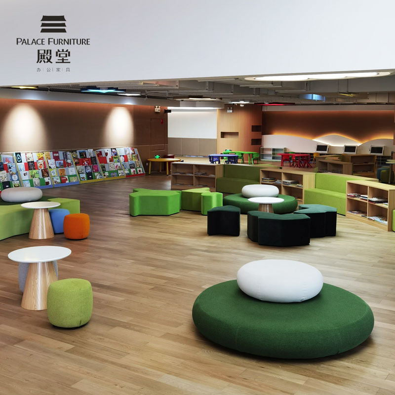 Modem Tables And Chair Stool Sofa Used School Library Furniture Reading Learning Waiting Area Solution