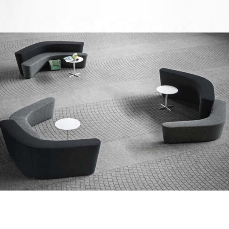 Contemporary couch furniture sofa night club S shaped furniture sectional couch seat sofa for public office/school/hotel