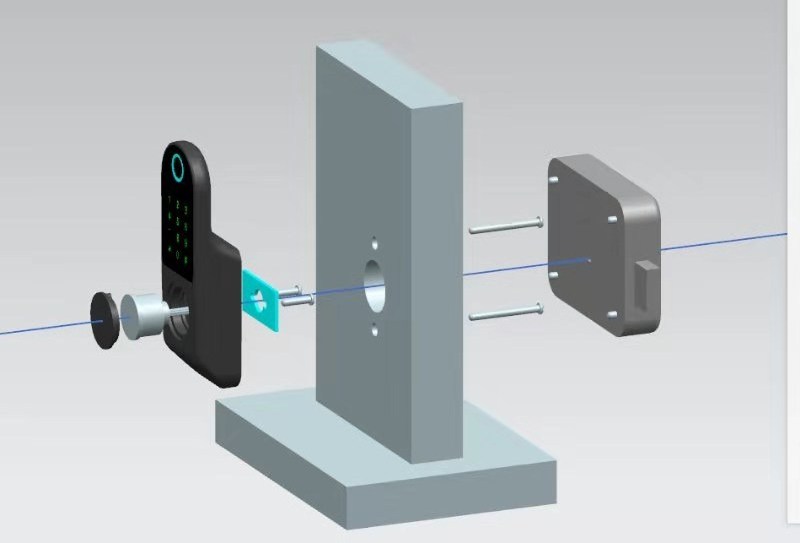 waterproof IP65 outer cerraduras intelligent fingerprint smart gate lock tuya smart wifi or ttlock