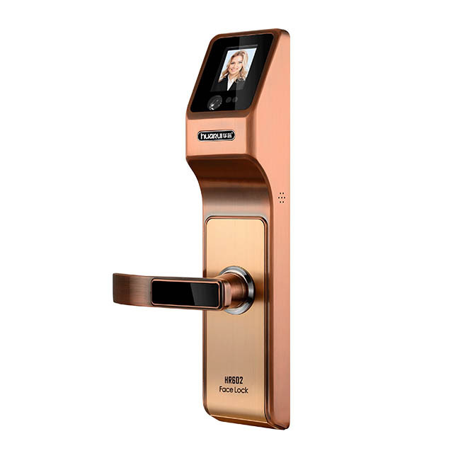 Huarui HR602  face door lock with eye scanner face smart lock