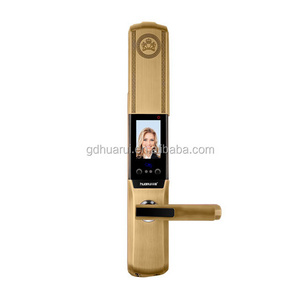 Huarui HR805 smart fingerprint door lock system, electronic security fingerprint lock mechanism, fingerprint door lock rounded