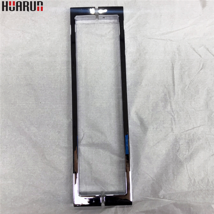 China Manufacturer Bathroom Hardware Zinc Alloy Sliding Shower Push Pull Glass Strip Door Handle