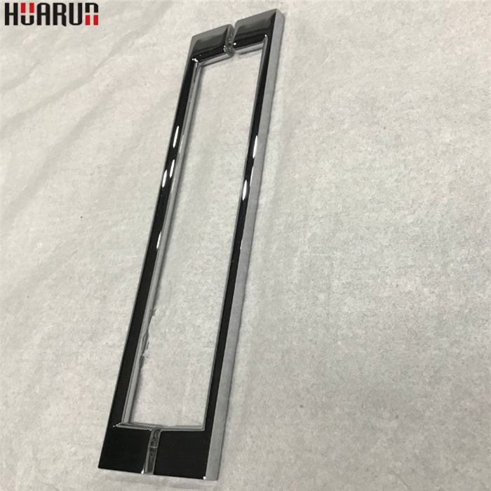 China Manufacturer Bathroom Hardware Zinc Alloy Sliding Shower Push Pull Glass Strip Door Handle