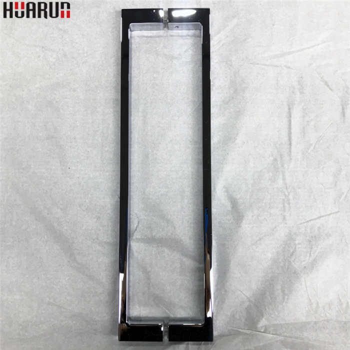 China Manufacturer Bathroom Hardware Zinc Alloy Sliding Shower Push Pull Glass Strip Door Handle