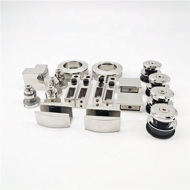 High Quality Modern SUS 304 Glass Door Hardware Set Bathroom Shower Glass Sliding Door Fittings