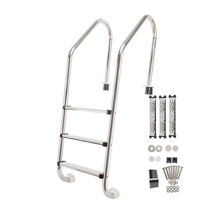 HUAXI factory supply pool equipment 2-5 step stainless steel swim pool ladder above ground pool ladder